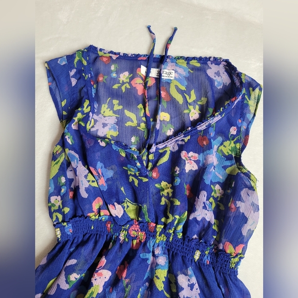 Floral sheer blouse - Picture 2 of 4